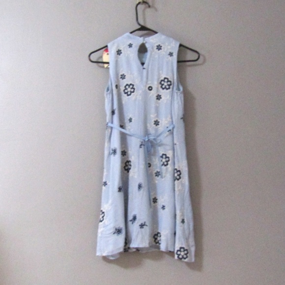 NEW Speechless Blue Embroidered Flower Dress 12 - Picture 2 of 5